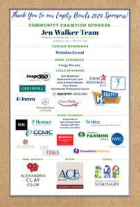 Empty Bowls Sponsors
